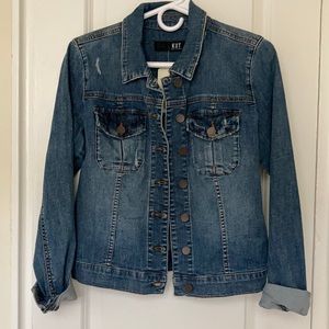 NWT KUT from the Kloth medium wash jean jacket